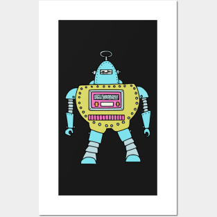 Bottie, retro robot Posters and Art